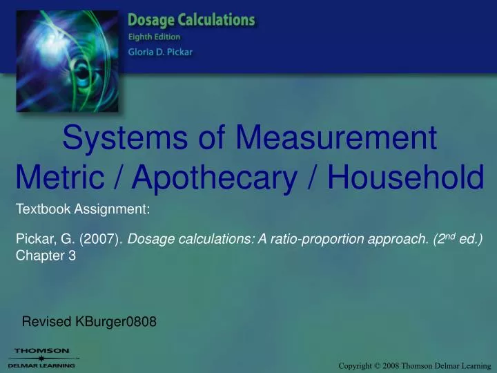 systems of measurement metric apothecary household