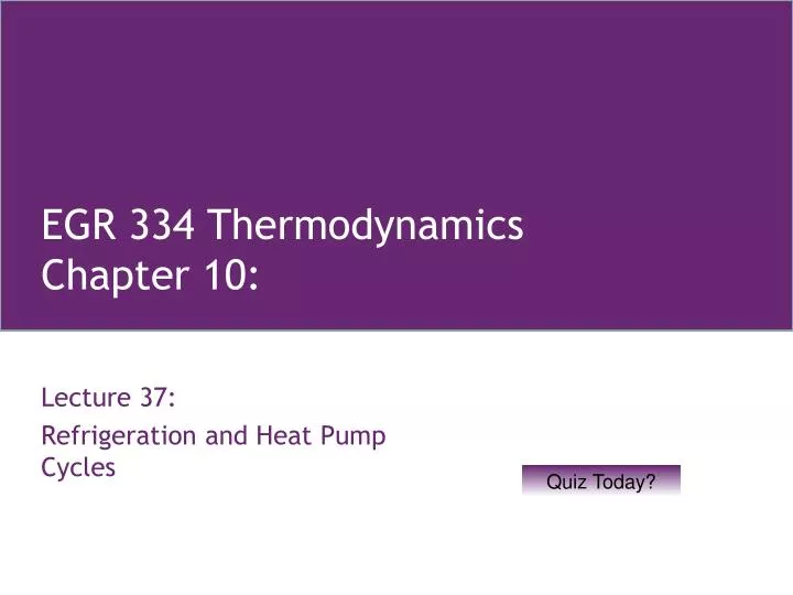 egr 334 thermodynamics chapter 10