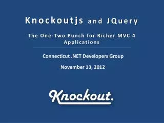 Knockoutjs and JQuery
