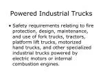 Powered Industrial Trucks - slide 1