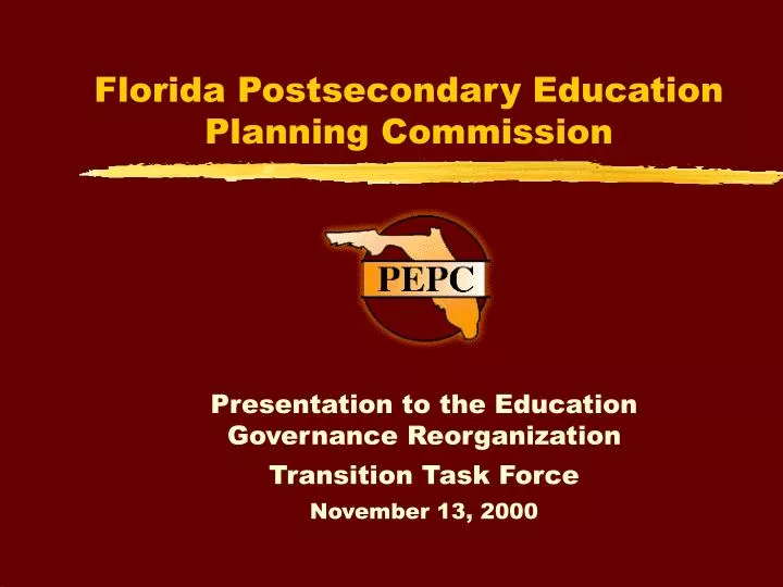 florida postsecondary education planning commission