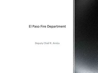 El Paso Fire Department