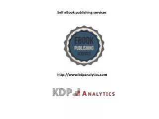 Self eBook publishing services