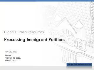 Processing Immigrant Petitions