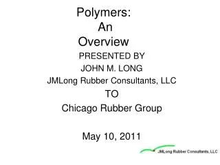 Polymers: An Overview