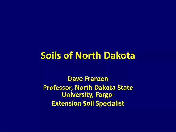 soils of north dakota