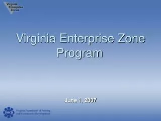 Virginia Enterprise Zone Program
