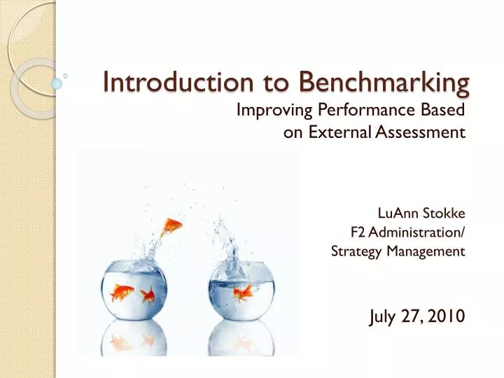 introduction to benchmarking