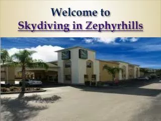 Skydiving in Zephyrhills