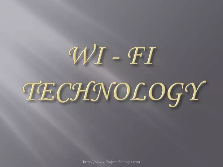 wi fi technology