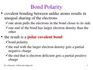 Bond Polarity