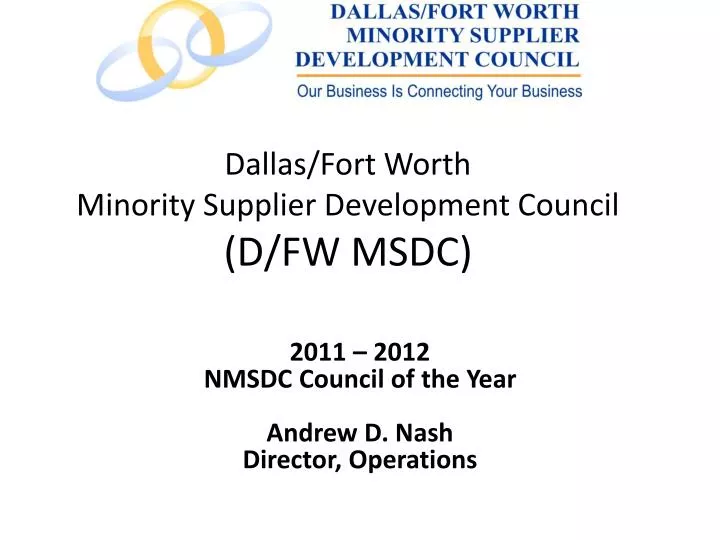 dallas fort worth minority supplier development council d fw msdc