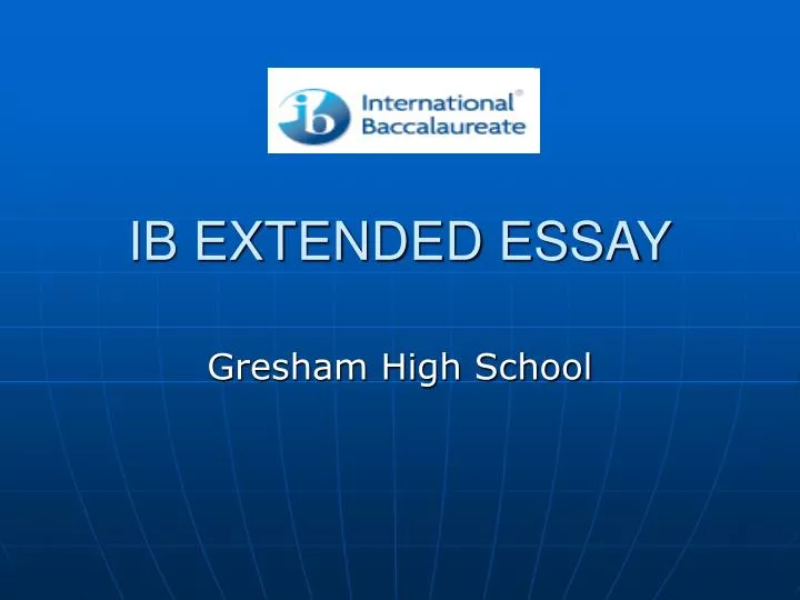 ib extended essay