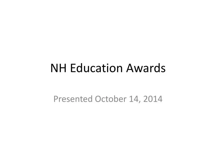 nh education awards