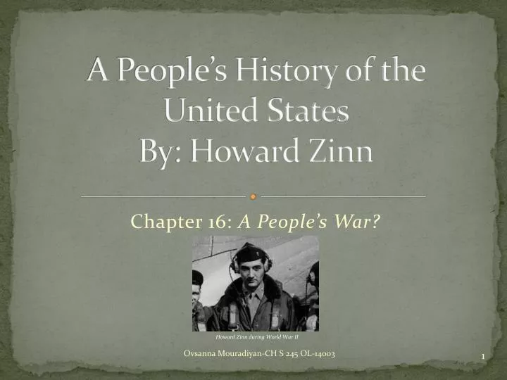 a people s history of the united states by howard zinn