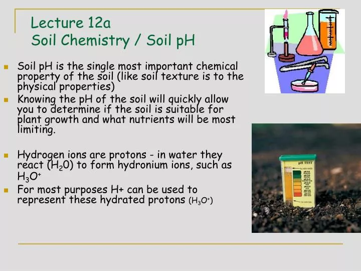 lecture 12a soil chemistry soil ph