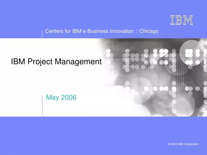 ibm project management
