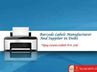 Barcode Labels Manufacturer, Supplier in Delhi