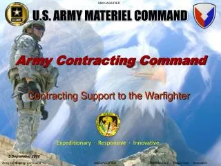 U.S. ARMY MATERIEL COMMAND