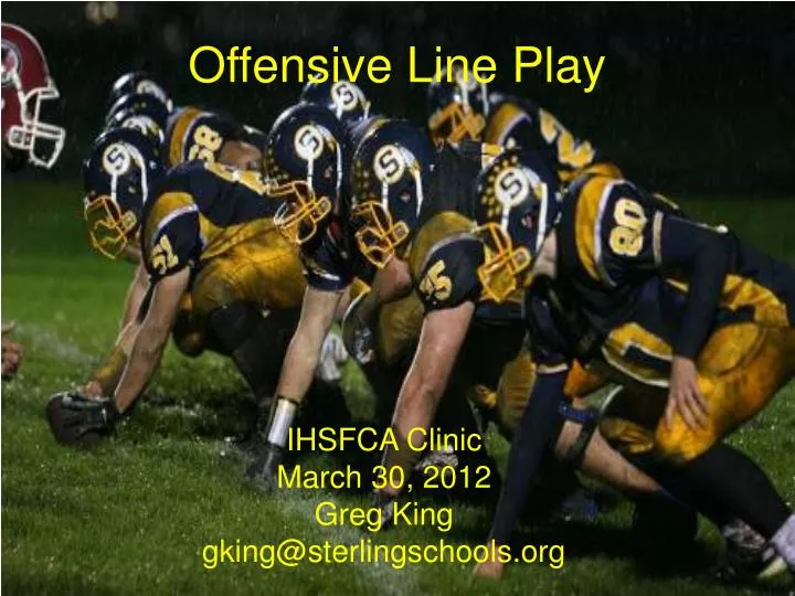 offensive line play