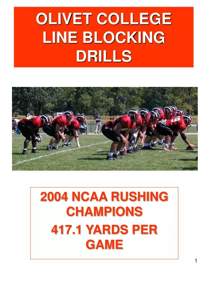 olivet college line blocking drills