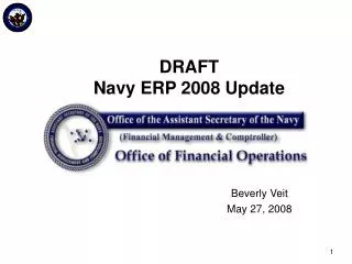 DRAFT Navy ERP 2008 Update