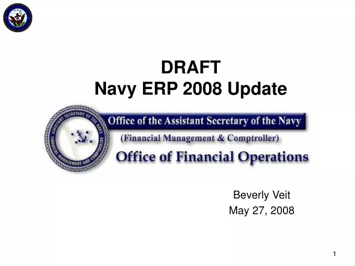 draft navy erp 2008 update