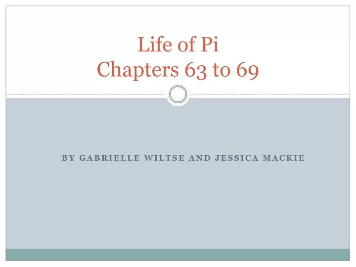 life of pi chapters 63 to 69