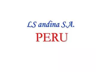 ls andina s a peru