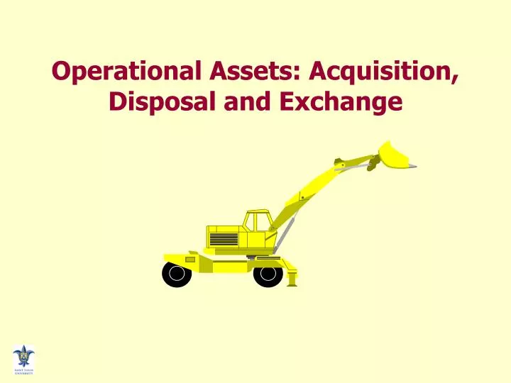 operational assets acquisition disposal and exchange