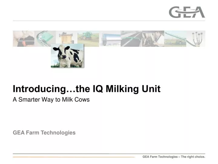 introducing the iq milking unit a smarter way to milk cows