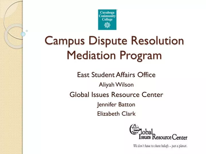 campus dispute resolution mediation program