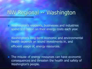 NW Regional -- Washington