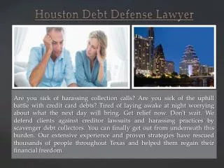 Houston Credit Card Debt Lawyer