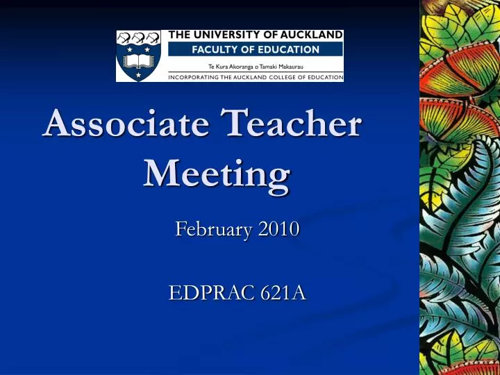 associate teacher meeting