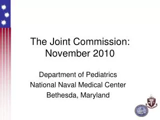 The Joint Commission: November 2010