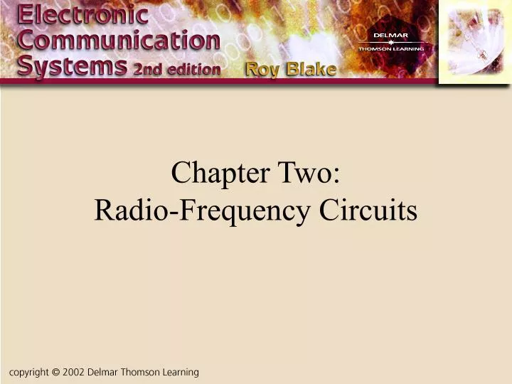 chapter two radio frequency circuits
