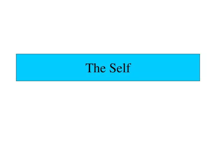 the self