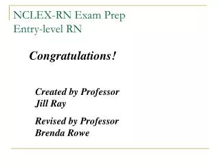 NCLEX-RN Exam Prep Entry-level RN