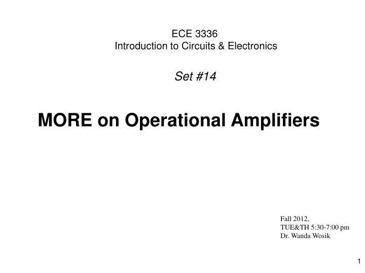 ece 3336 introduction to circuits electronics