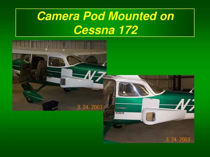 camera pod mounted on cessna 172