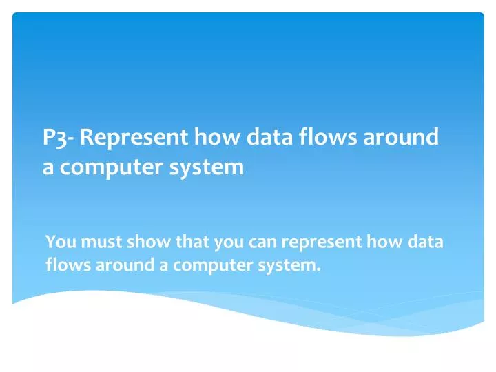 p3 represent how data flows around a computer system