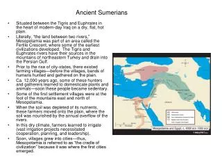 Ancient Sumerians