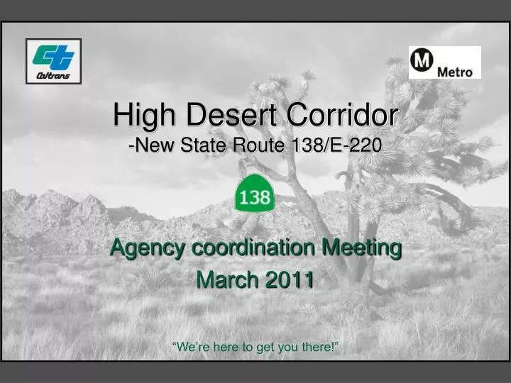 high desert corridor new state route 138 e 220
