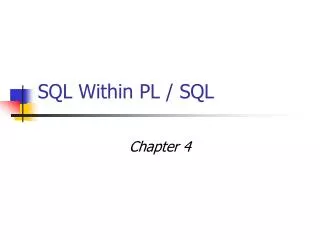 sql within pl sql
