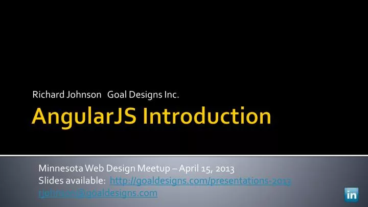 richard johnson goal designs inc
