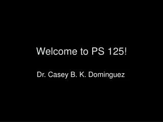Welcome to PS 125!