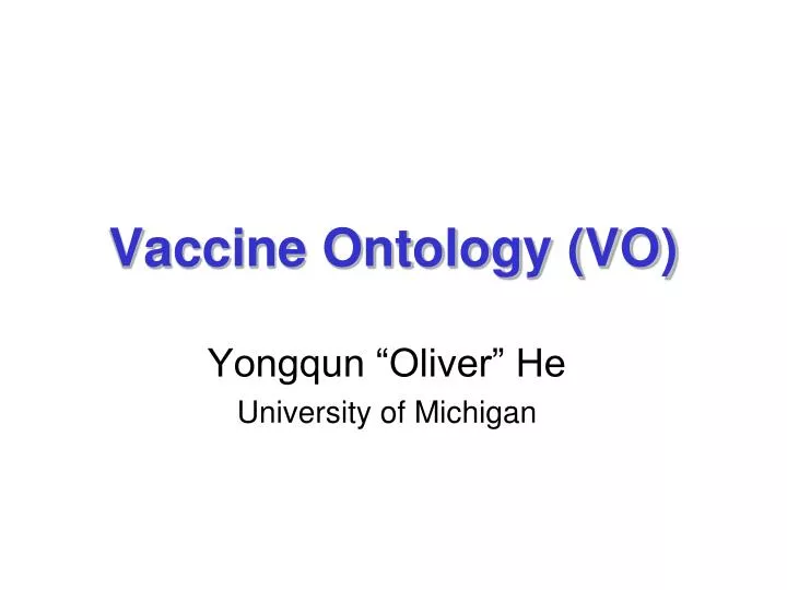 vaccine ontology vo