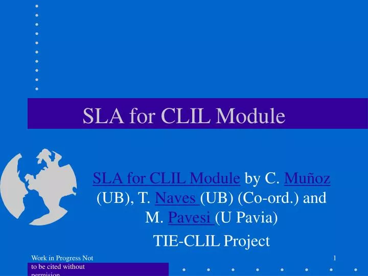 sla for clil module