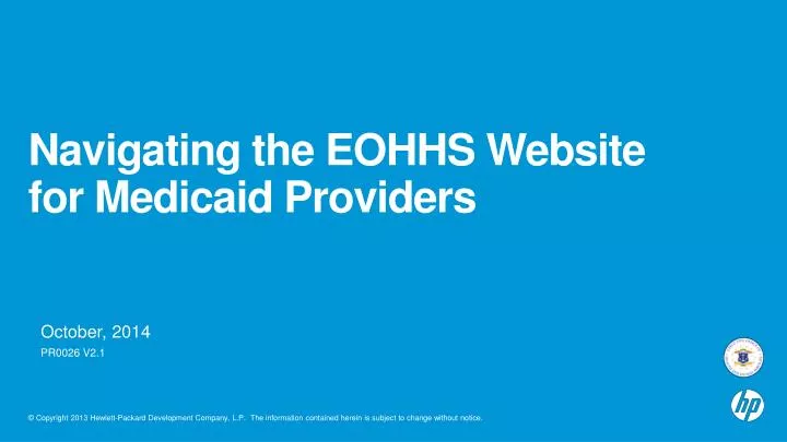 navigating the eohhs website for medicaid providers